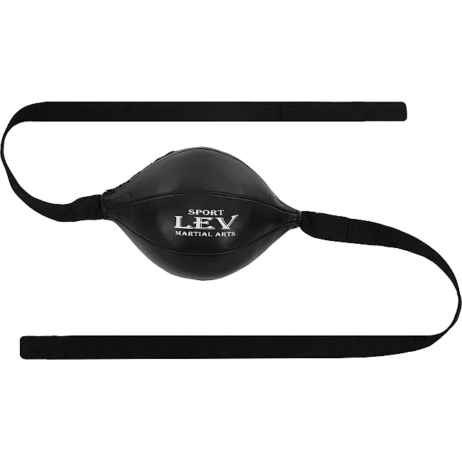 Груша на растяжках каплевидная набивная LEV LV-1858 l-30 22 см (Черный)
