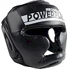 Боксерский шлем тренировочный PowerPlay 3048 Черно-белый