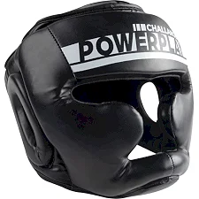 Боксерский шлем тренировочный PowerPlay 3048 Черно-белый