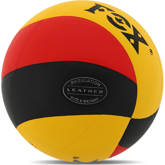 Волейбольный мяч
 FOX GERMANY FEL-8500 №5 PU (Черный-красный-желтый)