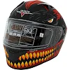 Шлем для мотоцикла интеграл
 FGN Пасть дракона X9 (Черный-синий)