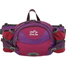 Сумка на пояс спортивная многофункциональная 3в1 COLOR LIFE TY-5335 (Фиолетовый-малиновый)