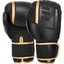 Розпродаж! Рукавички для боксу PU HARD TOUCH BO-4250 (Чорний-золотий)