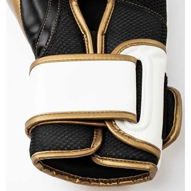 Боксерские перчатки Everlast POWERLOCK 2R TRAINING GLOVE белый, золотой 16 унций