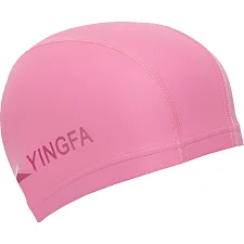 Шапочка для бассейна текстильная с покрытием PU YINGFA C0077 (Розовый)