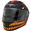 Шлем для мотоцикла интеграл FGN Пасть дракона X9 (Черный-красный)