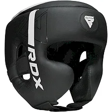 Боксерський шолом RDX F6 KARA Matte White