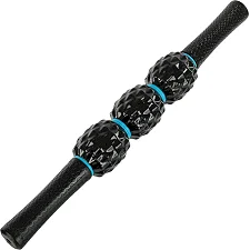 Роликовый массажер-палка антицеллюлитный 3 массажера Magnetic Massage Stick LiveUp LP8264 (Черный)