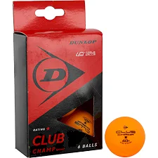 Мячи для настольного тенниса 6 штук DUNLOP 679350N CLUB CHAMP