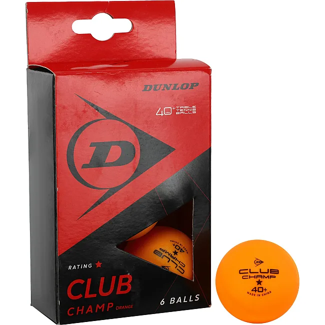 Мячи для настольного тенниса
 6 штук DUNLOP 679350N CLUB CHAMP