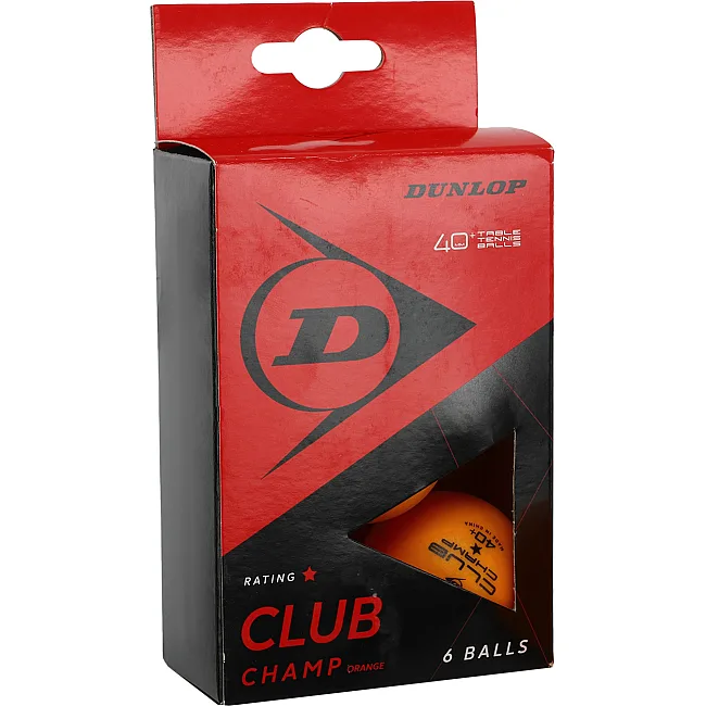 Мячи для настольного тенниса
 6 штук DUNLOP 679350N CLUB CHAMP