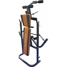 Скамейка для жима FITNESS WEIGHT BENCH Черный/серый/оранжевый 145x136x96см