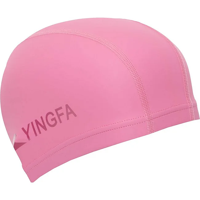 Шапочка для бассейна текстильная с покрытием PU YINGFA C0077 (Оранжевый)