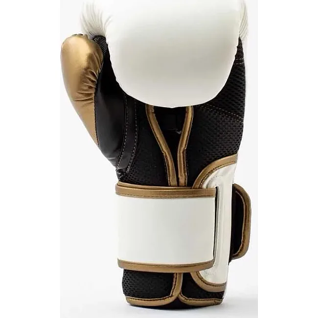 Боксерские перчатки Everlast POWERLOCK 2R TRAINING GLOVE белый, золотой 16 унций