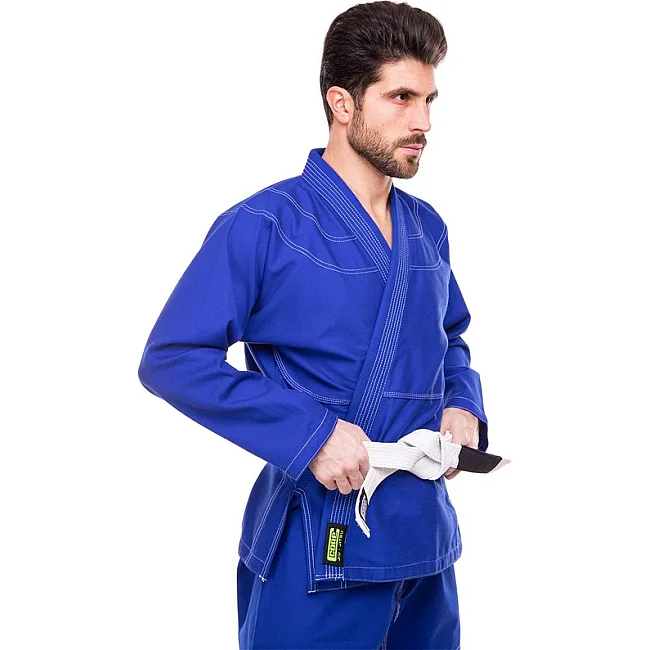 Распродажа! Кимоно для для бразильского джиу-джитсу BJJ синее куртка штаны и пояс CORE CO-3139-A 140-180см