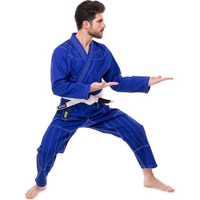 Распродажа! Кимоно для для бразильского джиу-джитсу BJJ синее куртка штаны и пояс CORE CO-3139-A 140-180см