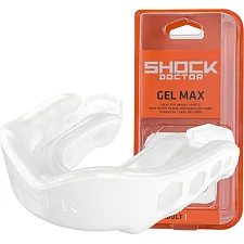 Капа для бокса Shock Doctor Gel Max детская (возраст до 10 лет) White (art. 61950-TC-YTR)