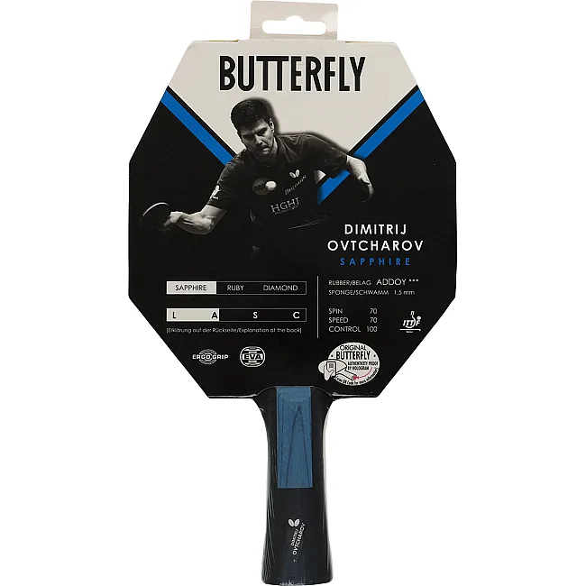 Ракетка для настольного тенниса BUTTERFLY 85189 DIMITRIJ OVTCHAROV SAPPHIRE
