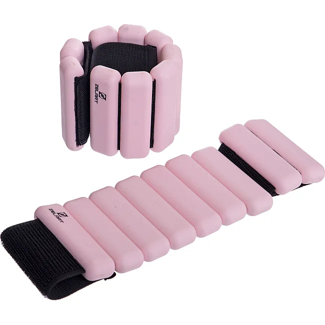 Утяжелители-браслеты для рук и ног с силиконовым покрытием FITNESS BRACELETS FI-2237 2x0,5кг