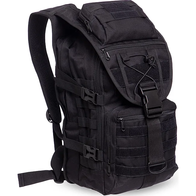 Штурмовой тактический рюкзак трехдневный SILVER KNIGHT TY-9900 45х32х15,5см 23л (Черный)
