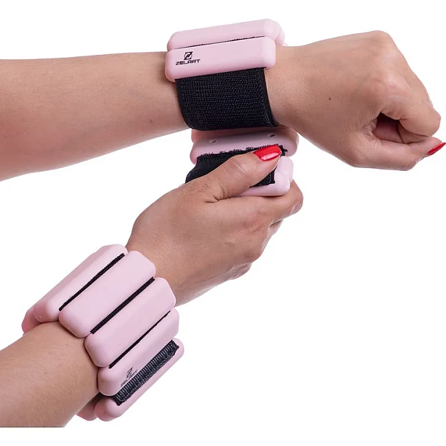 Утяжелители-браслеты для рук и ног с силиконовым покрытием FITNESS BRACELETS FI-2237 2x0,5кг