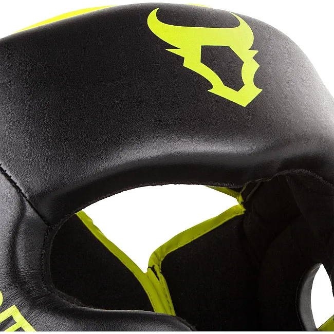 Боксерский шлем RINGHORNS Charger -Black Neo Yellow