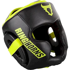 Боксерский шлем RINGHORNS Charger -Black Neo Yellow