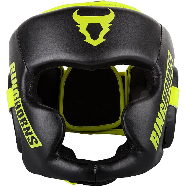 Боксерский шлем RINGHORNS Charger -Black Neo Yellow