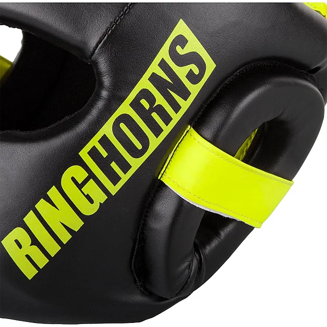Боксерский шлем RINGHORNS Charger -Black Neo Yellow
