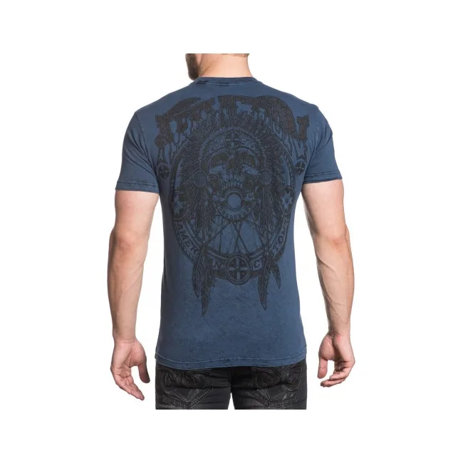 Двухсторонняя футболка AFFLICTION Bull Run Dusk Reversible Tee