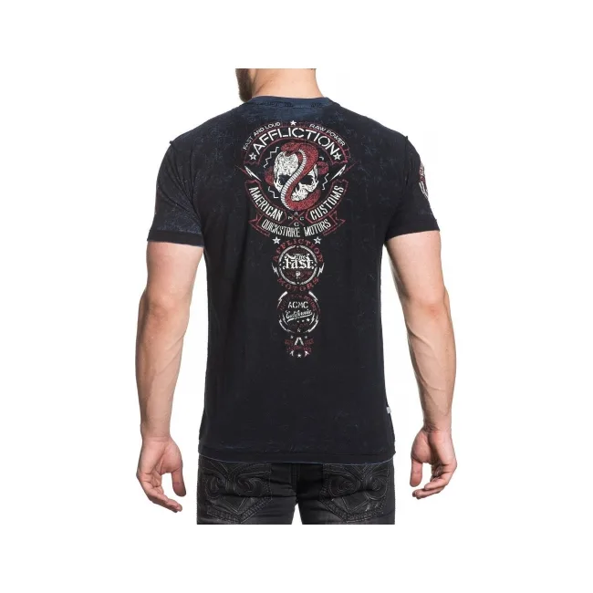Двухсторонняя футболка AFFLICTION Bull Run Dusk Reversible Tee