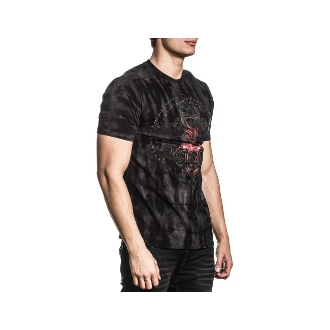 Футболка AFFLICTION Forget In Thorns SS Tee Flux Wash
