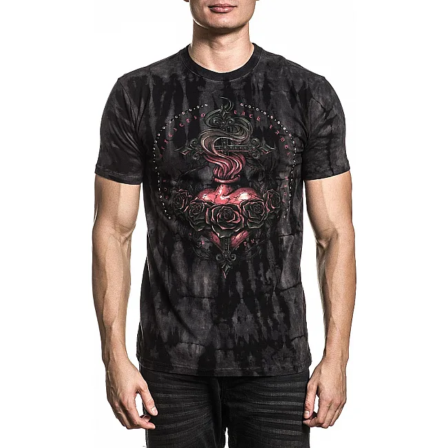 Футболка AFFLICTION Forget In Thorns SS Tee Flux Wash