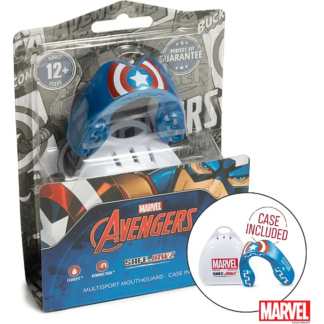 Капа для бокса SafeJawz Marvel tain America Adult