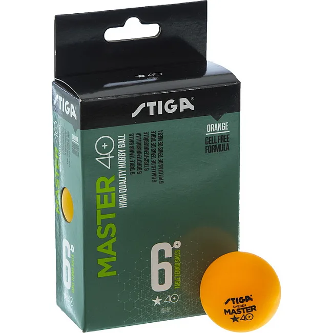 Мячи для настольного тенниса STIGA MASTER 1* 40+ SGA-1112230306 6шт