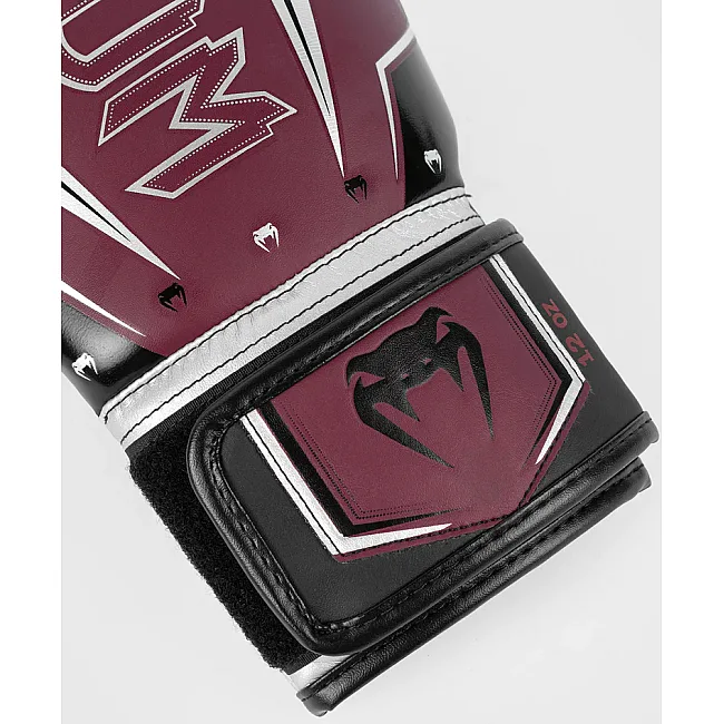 Перчатки для бокса VENUM Elite Evo - Burgundy Silver