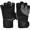 Перчатки для спортзала RDX L4 Open Finger Weightlifting Gym Grey