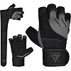 Перчатки для спортзала RDX L4 Open Finger Weightlifting Gym Grey
