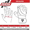 Перчатки для спортзала RDX L4 Open Finger Weightlifting Gym Grey