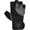 Перчатки для спортзала RDX L4 Open Finger Weightlifting Gym Grey
