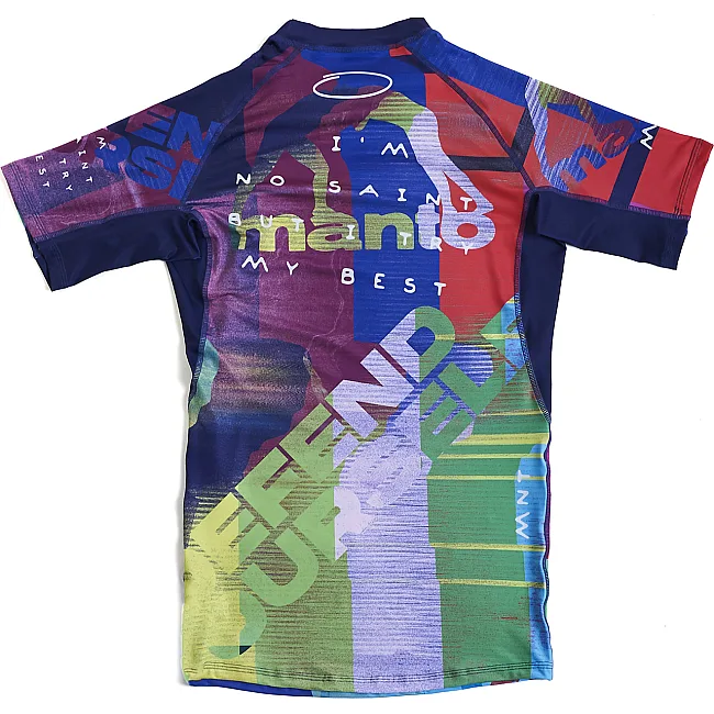 Рашгард с коротким рукавом MANTO Neon Abstract