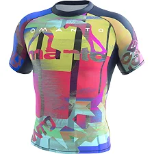 Рашгард с коротким рукавом MANTO Neon Abstract