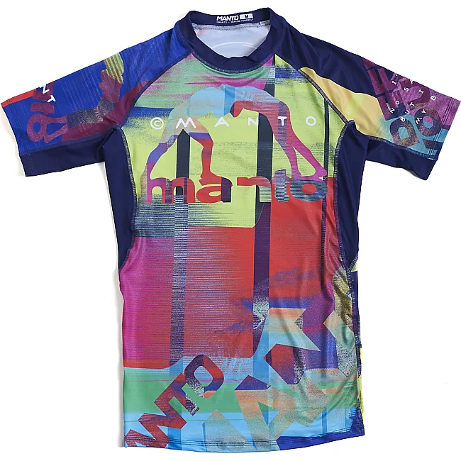Рашгард с коротким рукавом MANTO Neon Abstract