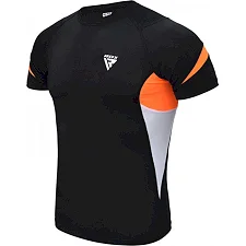Рашгард із коротким рукавом RDX Lycra Orange