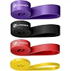 Резиновые петли для тренировок U-POWEX Power Band набор 4шт+ якорь,+ ручки (4,5-57кг)