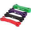 Резиновые петли для тренировок U-POWEX Power Band набор 4шт+ якорь,+ ручки (4,5-57кг)