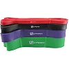 Резиновые петли для тренировок U-POWEX Power Band набор 4шт+ якорь,+ ручки (4,5-57кг)