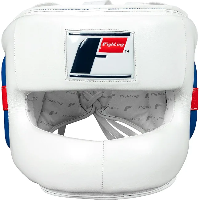 Шлем для бокса Fighting Leather No Contact White