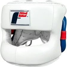 Шлем для бокса Fighting Leather No Contact White
