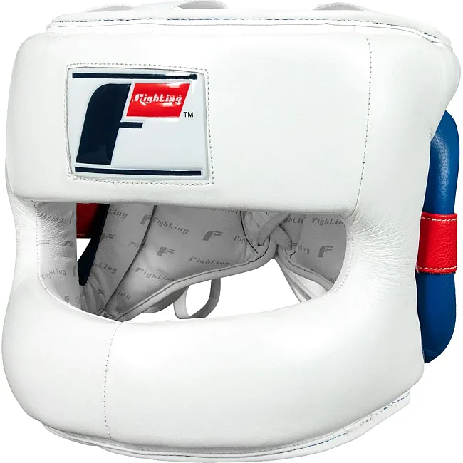 Шлем для бокса Fighting Leather No Contact White